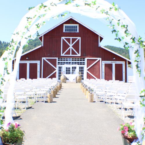 Barn Front Wedding